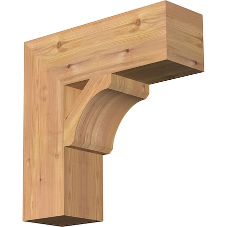 Ekena Millwork Legacy Block Smooth Bracket, Western Red Cedar, 5 1/2"W x 18"D x 18"H BKT06X18X18LEC05SWR